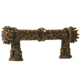 Carpe Diem 6130-3C Crowning Glory Queen Anne Antique Brass Queen Anne 3'' O.C. Pull W/ Swarovski Crystals