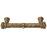 Carpe Diem 6131-3C Crowning Glory Queen Anne Antique Brass Queen Anne 4'' O.C. Pull W/ Swarovski Crystals