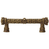 Carpe Diem 6131-3C Crowning Glory Queen Anne Antique Brass Queen Anne 4'' O.C. Pull W/ Swarovski Crystals