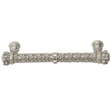 Carpe Diem 6132-11Cab Crowning Glory Queen Anne Satin Queen Anne 5'' O.C. Pull W/ Swarovski Crystals