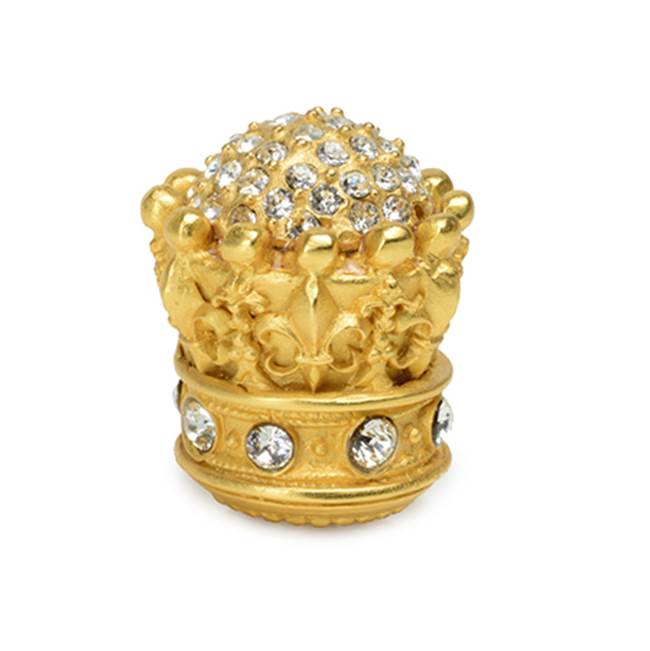 Carpe Diem Hardware - Queen Elizabeth Large Knob w/ Swarovski Crystals - Chalice