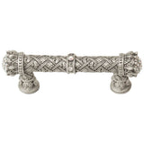 Carpe Diem Hardware - Carpe Diem 6328-11Cab Crowning Glory Queen Elizabeth Satin Queen Elizabeth 3'' O.C. Pull W/ Swarovski Crystals - Satin