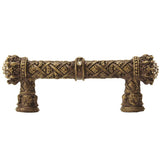 Carpe Diem 6328-3C Crowning Glory Queen Elizabeth Antique Brass Queen Elizabeth 3'' O.C. Pull W/ Swarovski Crystals