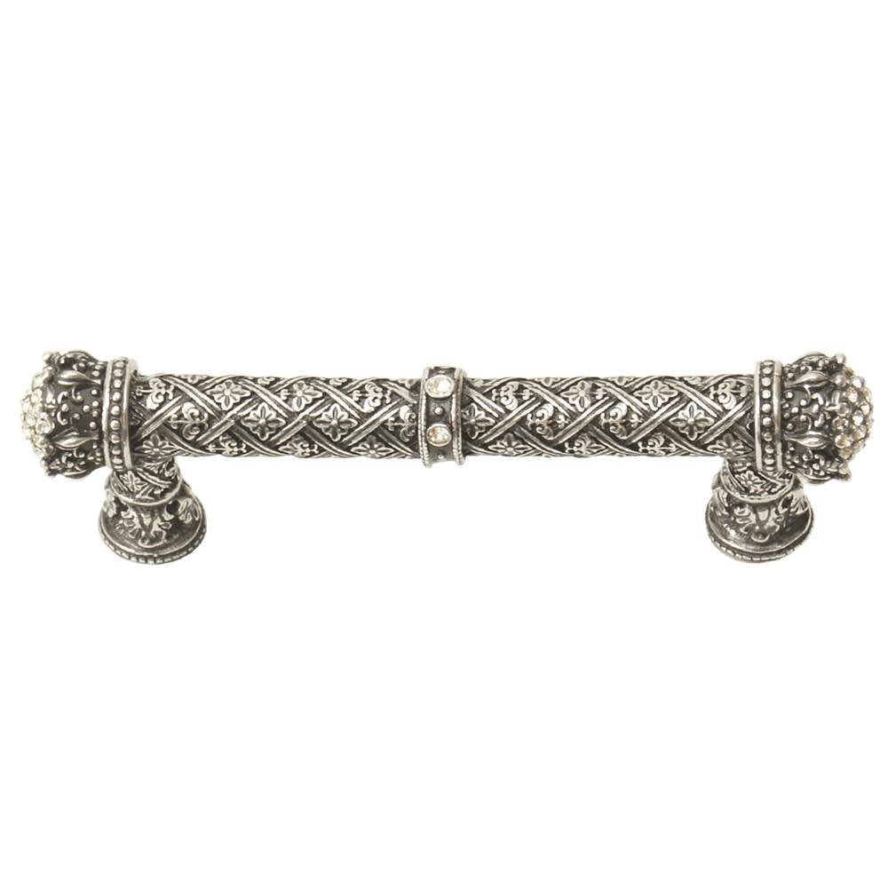 Carpe Diem Hardware - Carpe Diem 6329-9C Crowning Glory Queen Elizabeth Chalice Queen Elizabeth 4'' O.C. Pull W/ Swarovski Crystals - Chalice