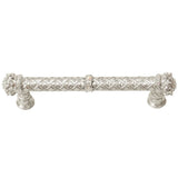 Carpe Diem Hardware - Carpe Diem 6330-24Cab Crowning Glory Queen Elizabeth Platinum Queen Elizabeth 5'' O.C. Pull W/ Swarovski Crystals - Platinum