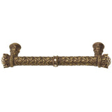 Carpe Diem 6330-3C Crowning Glory Queen Elizabeth Antique Brass Queen Elizabeth 5'' O.C. Pull W/ Swarovski Crystals