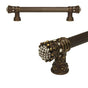 Carpe Diem Hardware - Queen Elizabeth 6'' O.C. Approx w/ 5/8'' Smooth Center Long Pull w/ Swarovski Crystals - Chalice