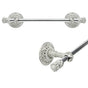Carpe Diem Hardware - Queen Elizabeth 16'' O.C. Approx Towel Bar w/ Swarovski Crystals w/ 5/8'' Smooth Center - Chalice
