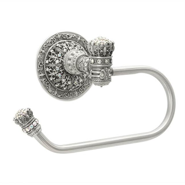Carpe Diem Hardware - Queen Elizabeth Swing Tissue Smooth Ring Left w/ Swarovski Crystals - Chalice
