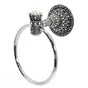 Carpe Diem Hardware - Queen Elizabeth Full Swing Towel Smooth Ring w/ Swarovski Crystals - Chalice