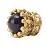Carpe Diem 6505-27Cox Crowning Glory Queen Penelope Soft Gold Queen Penelope Large Knob W/ Swarovski Crystals and Semi-Precious Stones