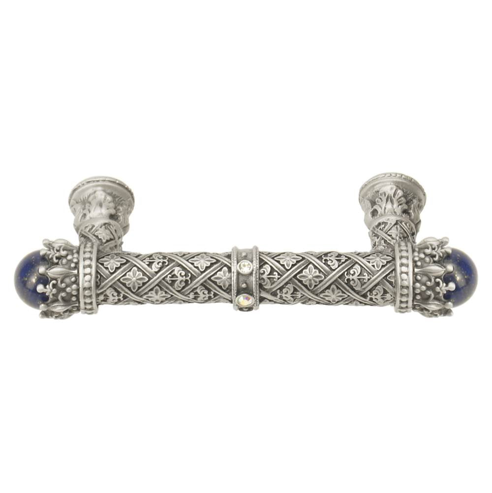 Carpe Diem 6528-11.Cablap Crowning Glory Queen Penelope Satin Queen Penelope 3'' O.C. Pull W/ Swarovski Crystals and Semi-Precious Stones