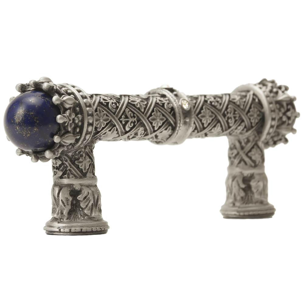 Carpe Diem 6528-11.Cablap Crowning Glory Queen Penelope Satin Queen Penelope 3'' O.C. Pull W/ Swarovski Crystals and Semi-Precious Stones