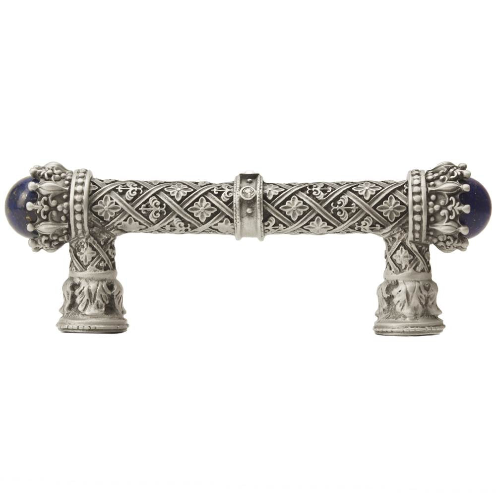Carpe Diem 6528-11.Cablap Crowning Glory Queen Penelope Satin Queen Penelope 3'' O.C. Pull W/ Swarovski Crystals and Semi-Precious Stones