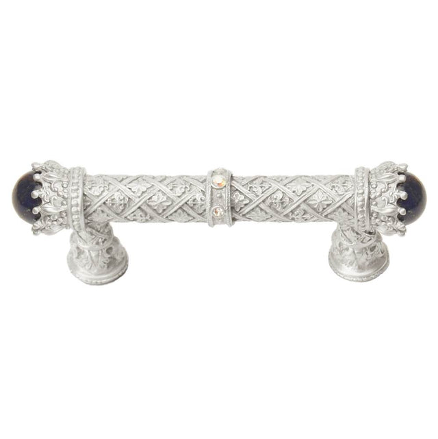 Carpe Diem Hardware - Carpe Diem 6528-23Cablap Crowning Glory Queen Penelope Chrysalis Queen Penelope 3'' O.C. Pull W/ Swarovski Crystals and Semi-Precious Stones - Chrysalis