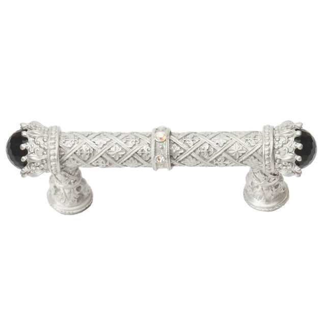 Carpe Diem Hardware - Carpe Diem 6528-23Cabox Crowning Glory Queen Penelope Chrysalis Queen Penelope 3'' O.C. Pull W/ Swarovski Crystals and Semi-Precious Stones - Chrysalis
