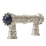Carpe Diem 6528-24Clap Crowning Glory Queen Penelope Platinum Queen Penelope 3'' O.C. Pull W/ Swarovski Crystals and Semi-Precious Stones