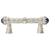 Carpe Diem 6528-24Clap Crowning Glory Queen Penelope Platinum Queen Penelope 3'' O.C. Pull W/ Swarovski Crystals and Semi-Precious Stones