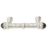 Carpe Diem 6528-24Cox Crowning Glory Queen Penelope Platinum Queen Penelope 3'' O.C. Pull W/ Swarovski Crystals and Semi-Precious Stones