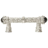 Carpe Diem 6528-24Cox Crowning Glory Queen Penelope Platinum Queen Penelope 3'' O.C. Pull W/ Swarovski Crystals and Semi-Precious Stones