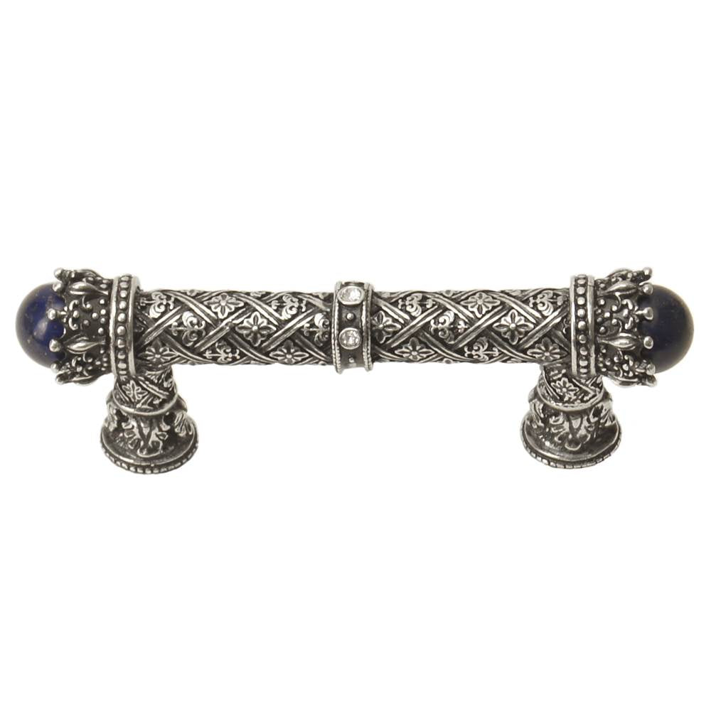 Carpe Diem Hardware - Carpe Diem 6528-9Clap Crowning Glory Queen Penelope Chalice Queen Penelope 3'' O.C. Pull W/ Swarovski Crystals and Semi-Precious Stones - Chalice