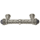 Carpe Diem 6528-24Clap Crowning Glory Queen Penelope Platinum Queen Penelope 3'' O.C. Pull W/ Swarovski Crystals and Semi-Precious Stones