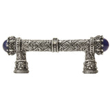 Carpe Diem 6528-24Clap Crowning Glory Queen Penelope Platinum Queen Penelope 3'' O.C. Pull W/ Swarovski Crystals and Semi-Precious Stones