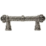 Carpe Diem 6528-24Cox Crowning Glory Queen Penelope Platinum Queen Penelope 3'' O.C. Pull W/ Swarovski Crystals and Semi-Precious Stones