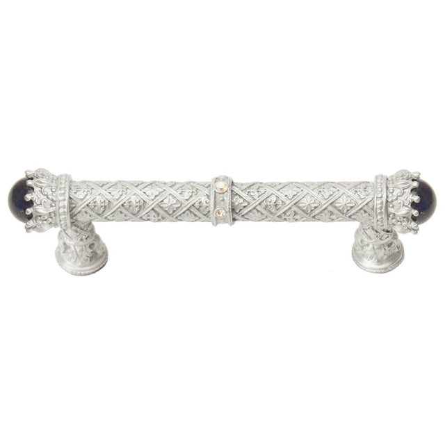 Carpe Diem Hardware - Carpe Diem 6529-23Cablap Crowning Glory Queen Penelope Chrysalis Queen Penelope 4'' O.C. Pull W/ Swarovski Crystals and Semi-Precious Stones - Chrysalis