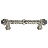 Carpe Diem Hardware - Carpe Diem 6529-9Clap Crowning Glory Queen Penelope Chalice Queen Penelope 4'' O.C. Pull W/ Swarovski Crystals and Semi-Precious Stones - Chalice