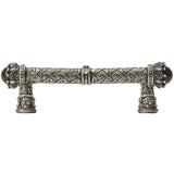 Carpe Diem 6529-3Cox Crowning Glory Queen Penelope Antique Brass Queen Penelope 4'' O.C. Pull W/ Swarovski Crystals and Semi-Precious Stones