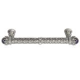 Carpe Diem 6530-11.Cablap Crowning Glory Queen Penelope Satin Queen Penelope 5'' O.C. Pull W/ Swarovski Crystals and Semi-Precious Stones