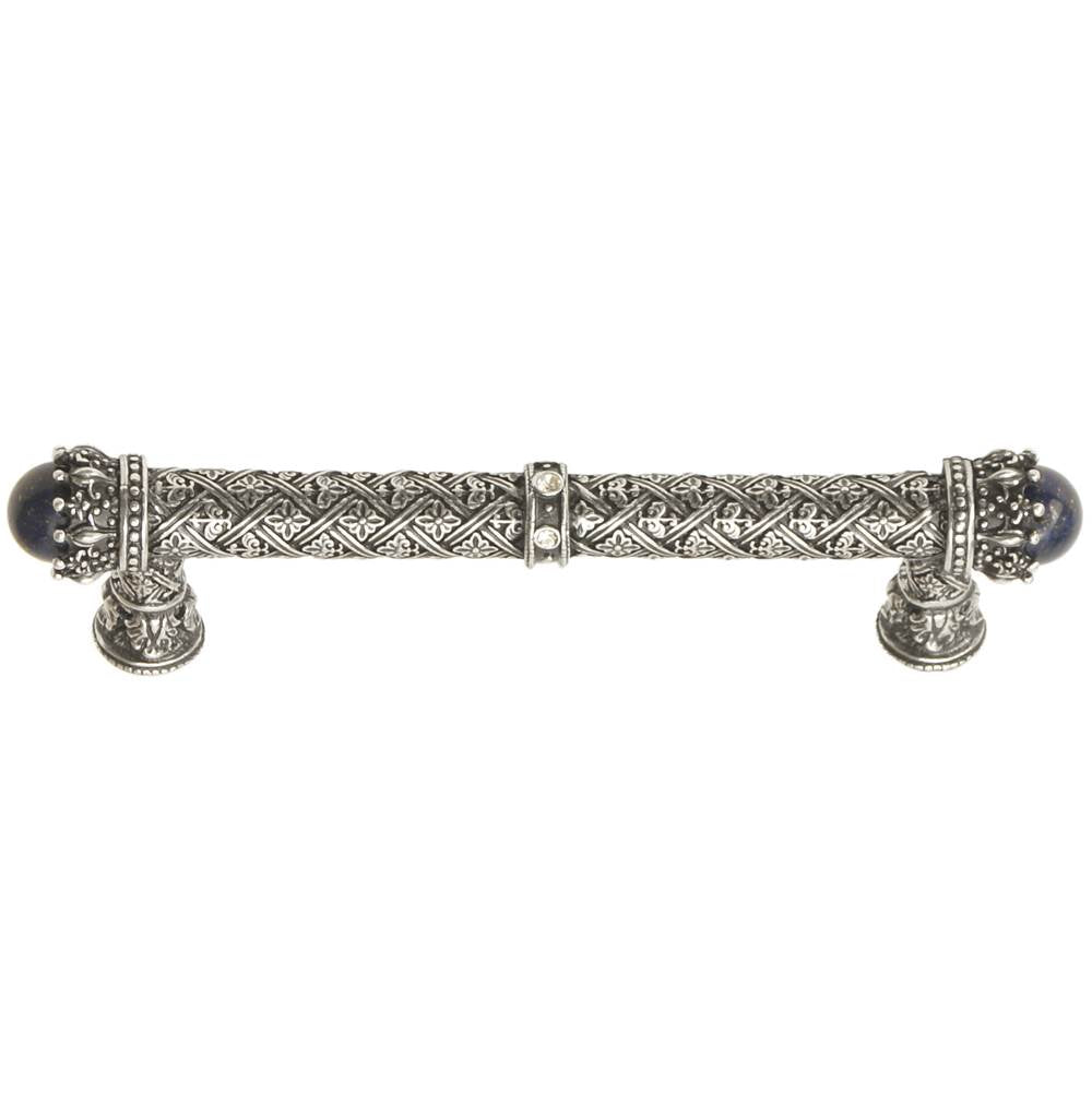 Carpe Diem Hardware - Carpe Diem 6530-9Clap Crowning Glory Queen Penelope Chalice Queen Penelope 5'' O.C. Pull W/ Swarovski Crystals and Semi-Precious Stones - Chalice