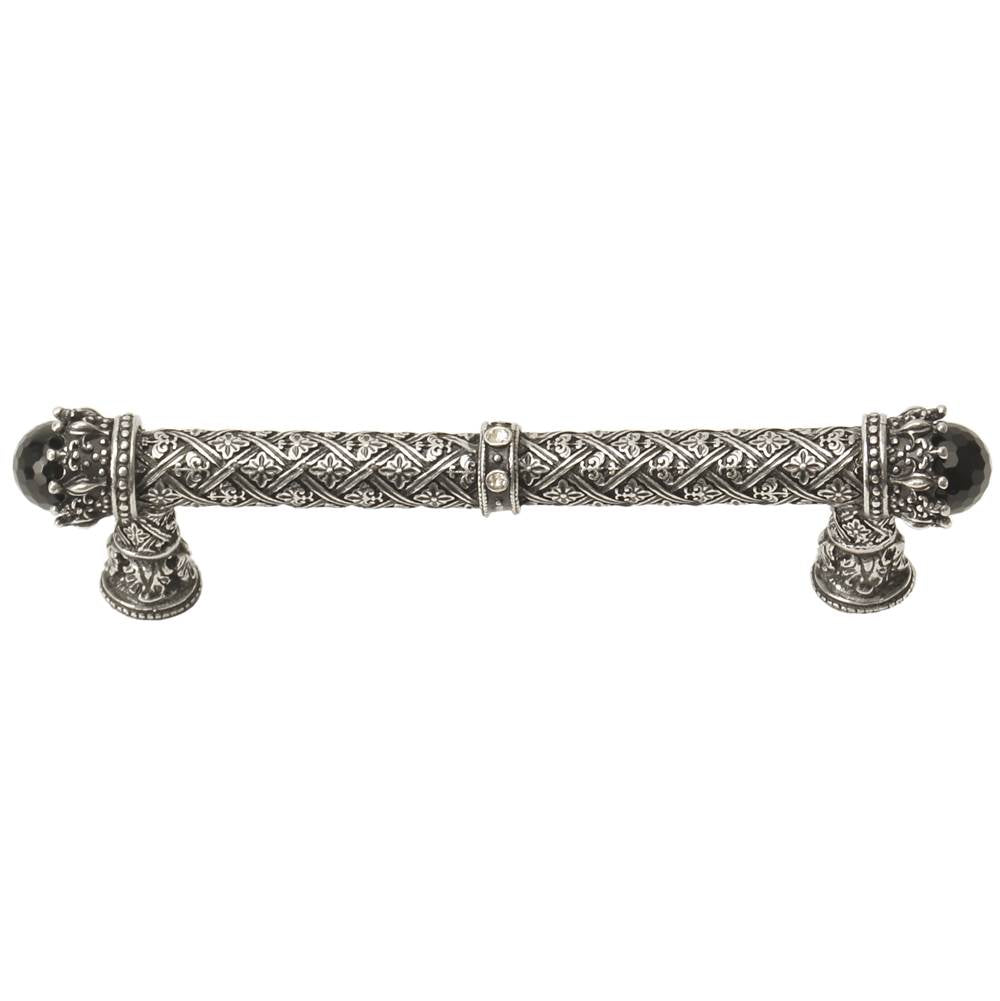 Carpe Diem Hardware - Carpe Diem 6530-9Cox Crowning Glory Queen Penelope Chalice Queen Penelope 5'' O.C. Pull W/ Swarovski Crystals and Semi-Precious Stones - Chalice