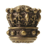 Carpe Diem Hardware - Carpe Diem 6705-3 Crowning Glory King Henry Antique Brass King Henry Large Round Knob - Antique Brass