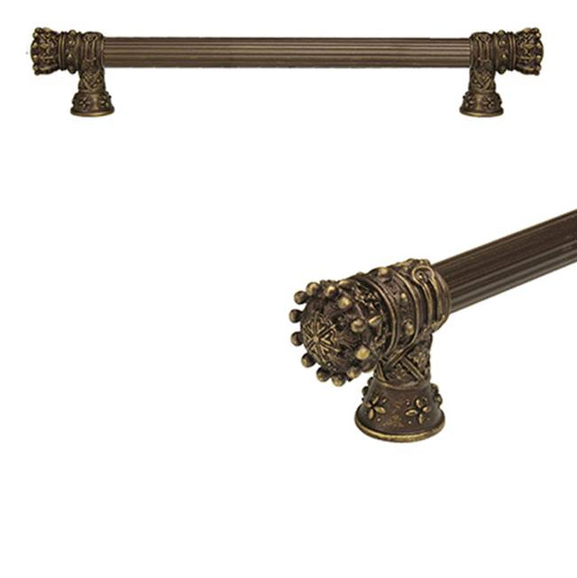 Carpe Diem Hardware - King Henry 6'' O.C. Approx w/ 5/8'' Reeded Center Long Pull w/ Decorative Cap - Chalice