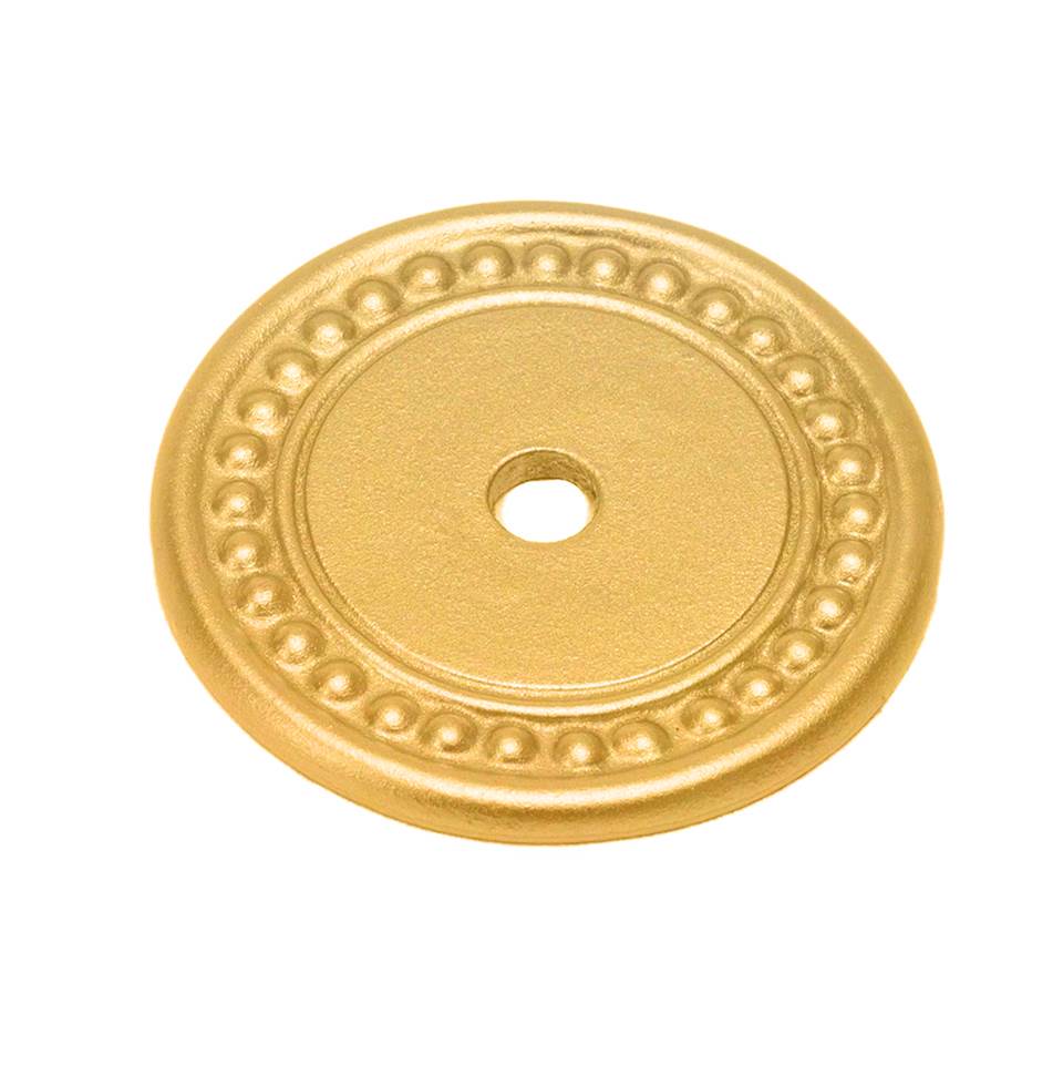 Carpe Diem Hardware - Round Beaded Escutcheon - Gilded Mercury