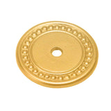 Carpe Diem Hardware - Round Beaded Escutcheon - Gilded Mercury