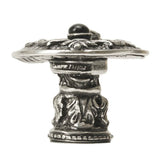 Carpe Diem 6909-3Ox Crowning Glory King George Antique Brass King George Shield Knob W/ Onyx Stone