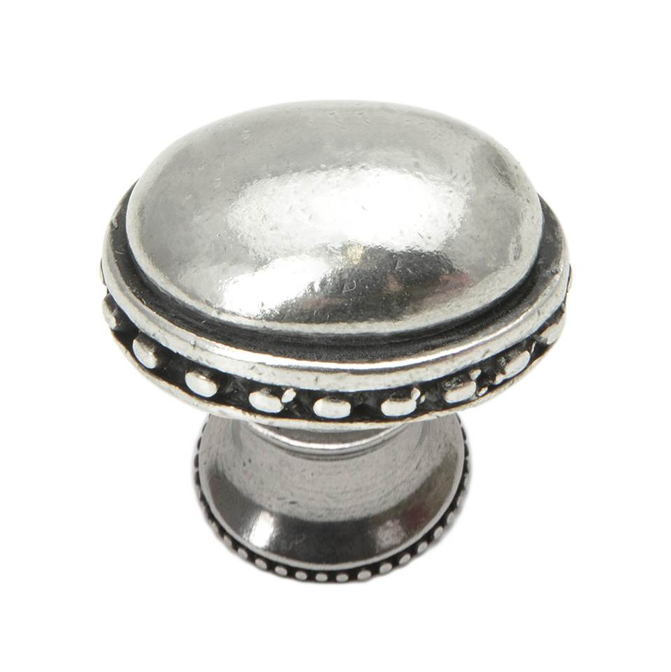 Carpe Diem Hardware - Classic Large Oval Knob W/ Beaded Rim - Chalice
