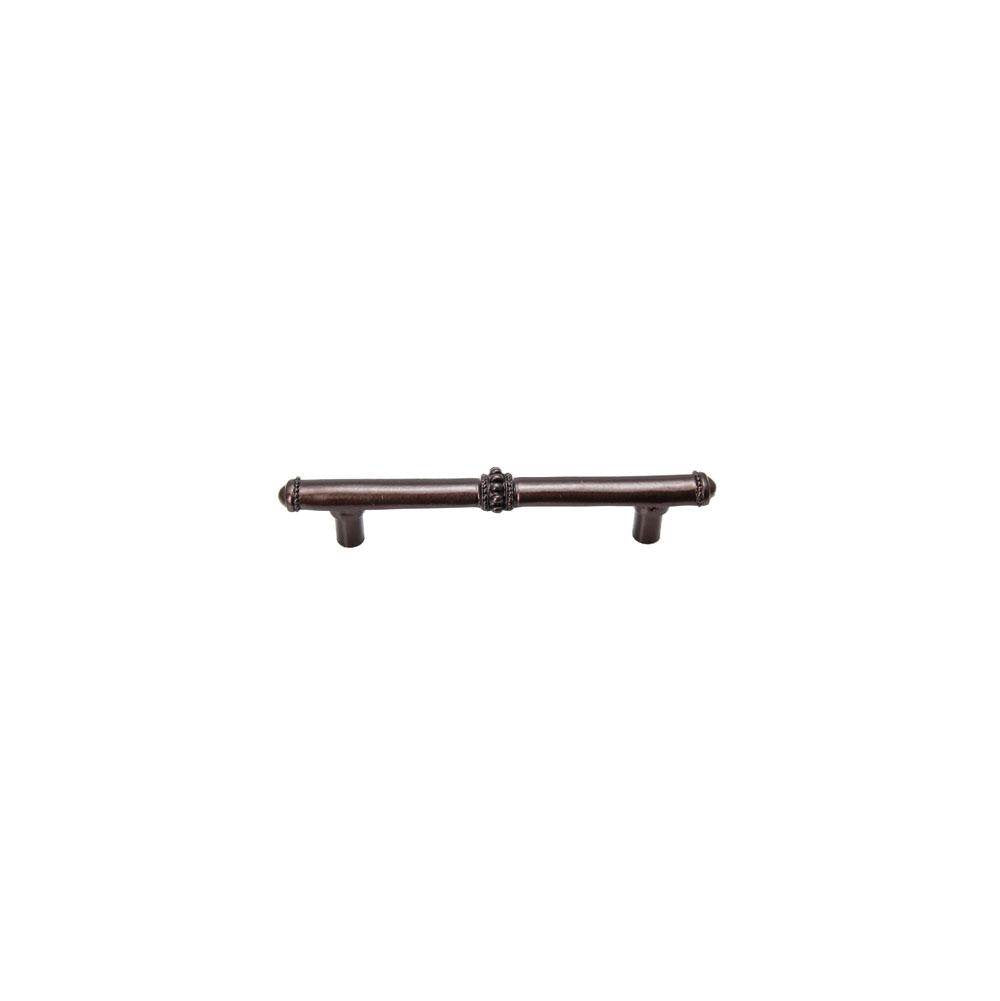 Carpe Diem Hardware - Classic 4'' O.C. Pull w/ Beaded Treatment On Center And Ends - Bronze