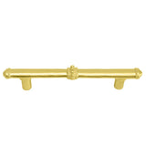 Carpe Diem Hardware - Classic 4'' O.C. Pull w/ Beaded Treatment On Center And Ends - Soft Gold