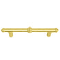 Carpe Diem Hardware - Classic 4'' O.C. Pull w/ Beaded Treatment On Center And Ends - Soft Gold