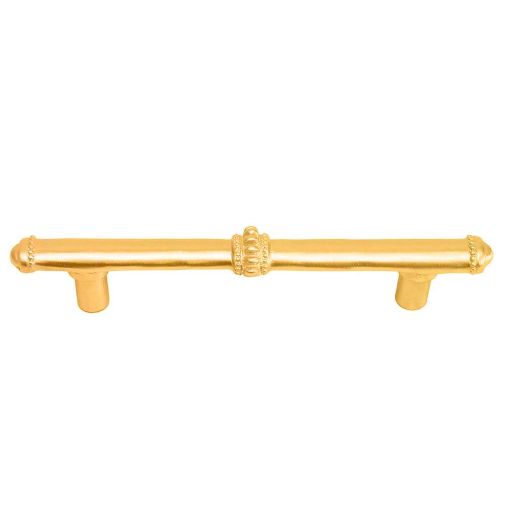 Carpe Diem Hardware - Classic 4'' O.C. Pull W/ Beaded Treatment On Center And Ends - Gilded Mercury