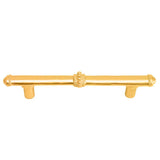 Carpe Diem Hardware - Classic 4'' O.C. Pull W/ Beaded Treatment On Center And Ends - Gilded Mercury
