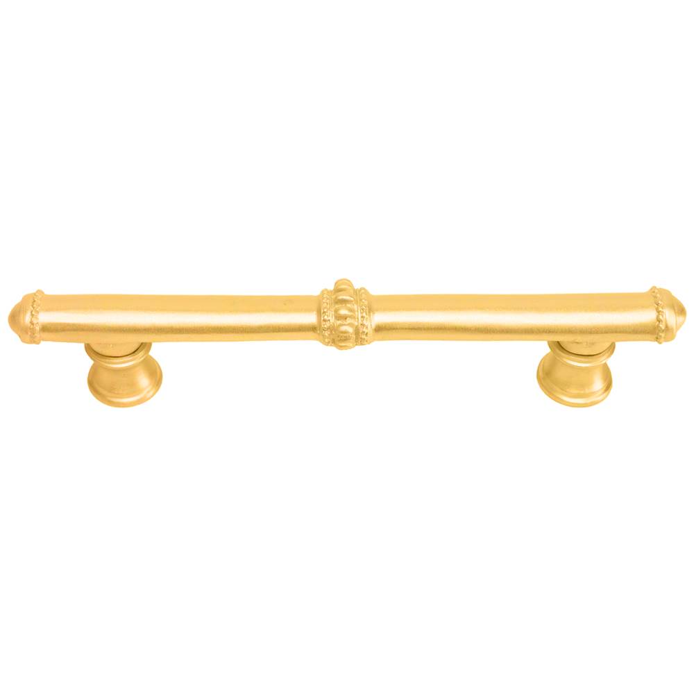 Carpe Diem Hardware - Classic 4'' O.C. Pull W/ Beaded Treatment On Center And Ends - Gilded Mercury