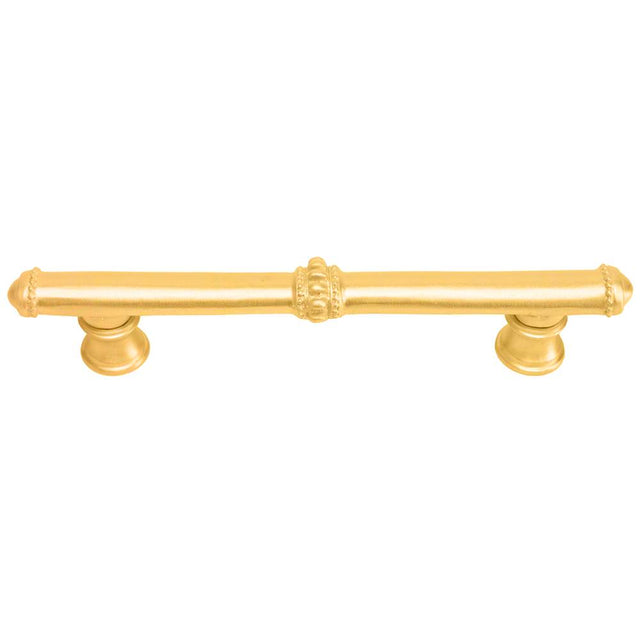Carpe Diem Hardware - Classic 4'' O.C. Pull W/ Beaded Treatment On Center And Ends - Gilded Mercury