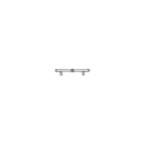 Carpe Diem Hardware - Classic 3'' O.C. Pull w/ Beaded Treatment On Center And Ends - Satin