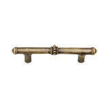 Carpe Diem Hardware - Classic 3'' O.C. Pull W/ Beaded Treatment On Center And Ends - Antique Brass