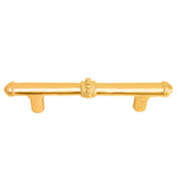 Carpe Diem Hardware - Classic 3'' O.C. Pull W/ Beaded Treatment On Center And Ends - Gilded Mercury